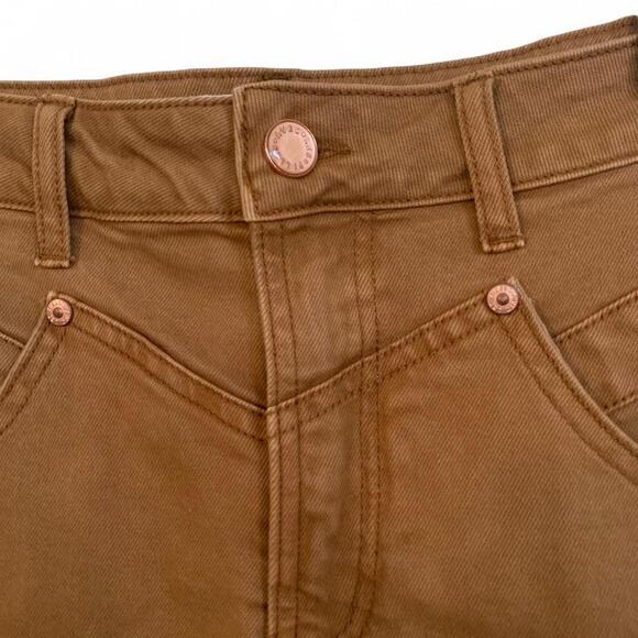 NWT Anthropologie Avec Les Filles  Denim Rancher Shorts - Size 28 MSRP $89 - Picture 3 of 5